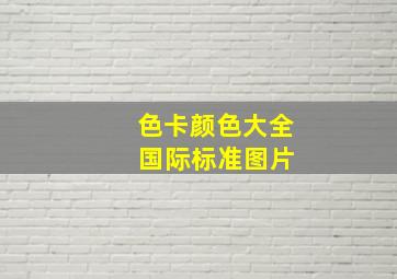 色卡颜色大全 国际标准图片